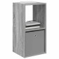vidaXL Κομοδίνο 2 τμχ. Γκρίζο Σονομα 35 x 32 x 68,5 εκ