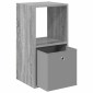 vidaXL Κομοδίνο 2 τμχ. Γκρίζο Σονομα 35 x 32 x 68,5 εκ