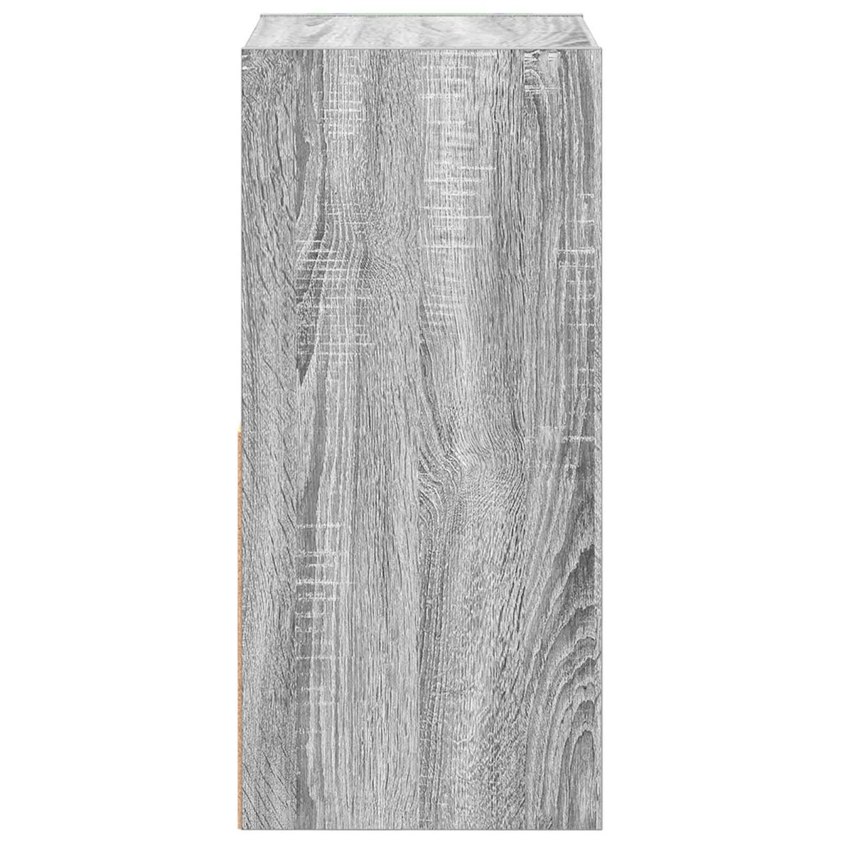 vidaXL Κομοδίνο 2 τμχ. Γκρίζο Σονομα 35 x 32 x 68,5 εκ