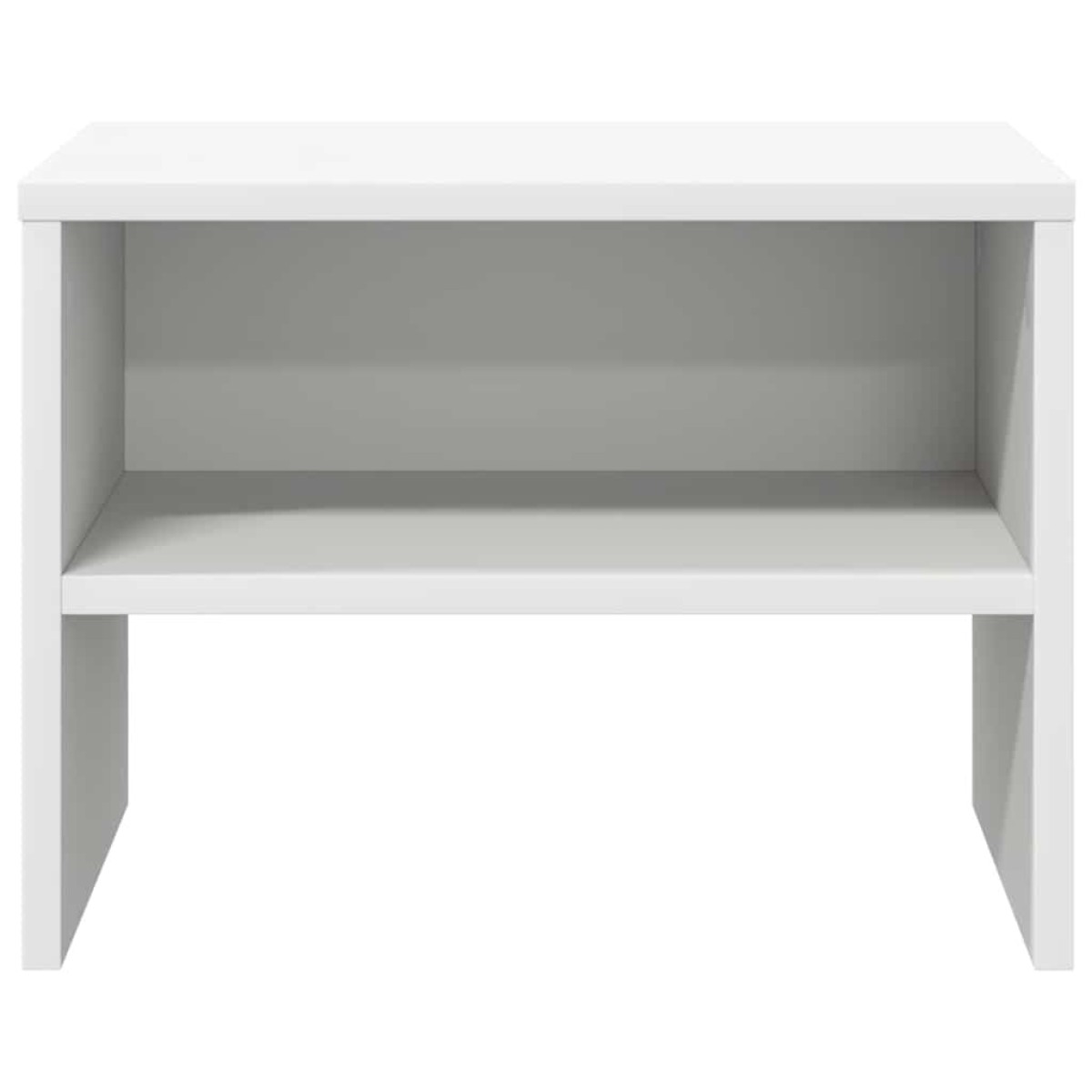 vidaXL Κομοδίνα 2 τεμ. Λευκά 40 x 30 x 30 εκ. από Μοριοσανίδα