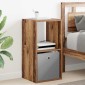 vidaXL Κομοδίνο 2 τμχ. Παλιό ξύλο 35 x 32 x 68,5 εκ Επεξεργασμένο Ξύλο