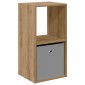 vidaXL Κομοδίνο Artisan Oak 35 x 32 x 68,5 εκ Επεξεργασμένο Ξύλο