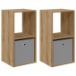 vidaXL Κομοδίνο 2 τμχ. Artisan Oak 35 x 32 x 68,5 εκ
