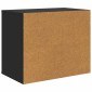 vidaXL Σπίτι Γάτας Μαύρο 51 x 30 x 42,5 εκ Επεξεργασμένο Ξύλο