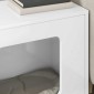 vidaXL Σπίτι Γάτας Λαμπερό Λευκό 51 x 30 x 42,5 εκ Επεξεργασμένο Ξύλο