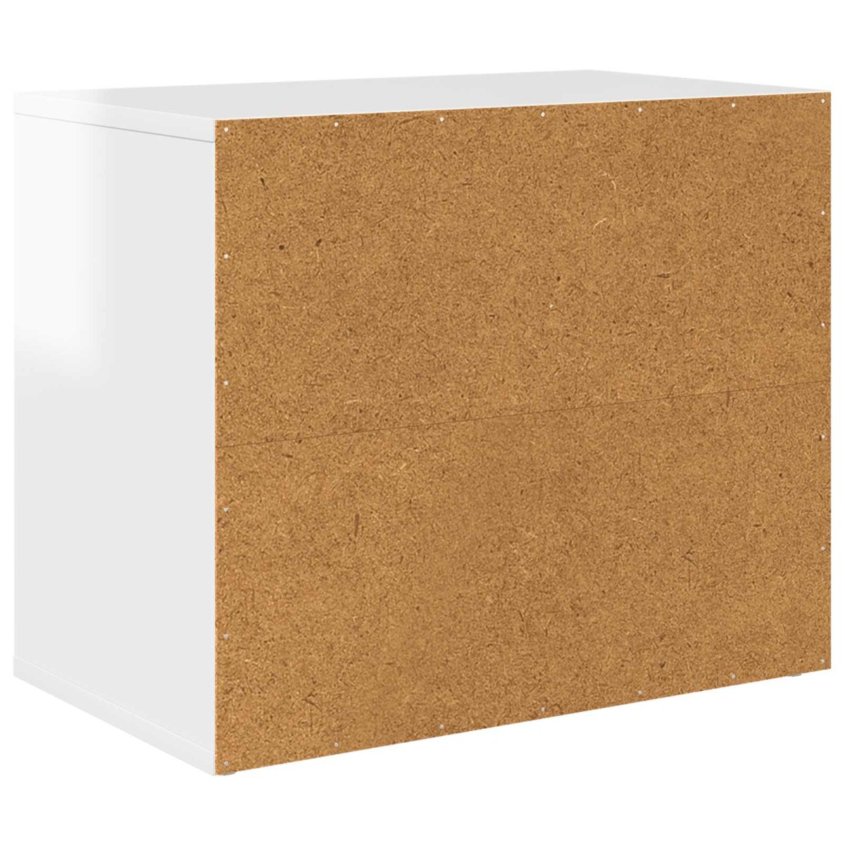 vidaXL Σπίτι Γάτας Λαμπερό Λευκό 51 x 30 x 42,5 εκ Επεξεργασμένο Ξύλο