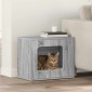 vidaXL Σπίτι Γάτας Γκρίζο Σονομα 51 x 30 x 42,5 εκ Επεξεργασμένο Ξύλο