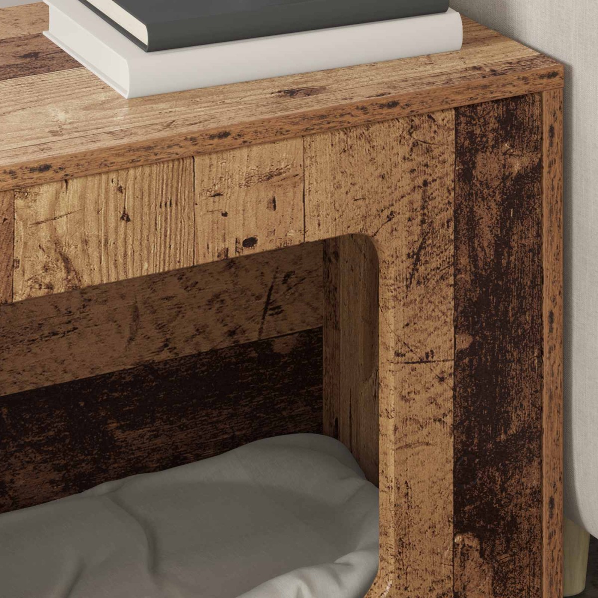 vidaXL Σπίτι Γάτας Παλιό ξύλο 51 x 30 x 42,5 εκ Επεξεργασμένο Ξύλο