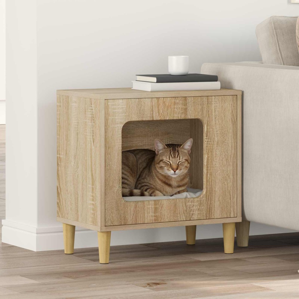 vidaXL Σπίτι Γάτας Σονόμα 51 x 30 x 52 εκ. Επεξεργασμένο Ξύλο