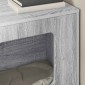 vidaXL Σπίτι Γάτας Γκρίζο Σονομα 51 x 30 x 52 εκ. Επεξεργασμένο Ξύλο