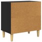 vidaXL Σπίτι Γάτας Μαύρο 51 x 30 x 52 εκ. Επεξεργασμένο Ξύλο