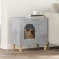 vidaXL Σπίτι Γάτας Σκυρόδεμα 51 x 30 x 52 εκ. Επεξεργασμένο Ξύλο
