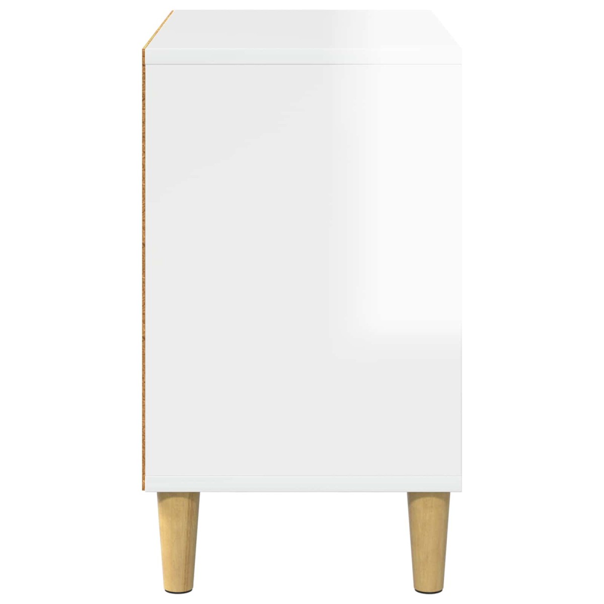 vidaXL Σπίτι Γάτας Λαμπερό Λευκό 51 x 30 x 52 εκ. Επεξεργασμένο Ξύλο