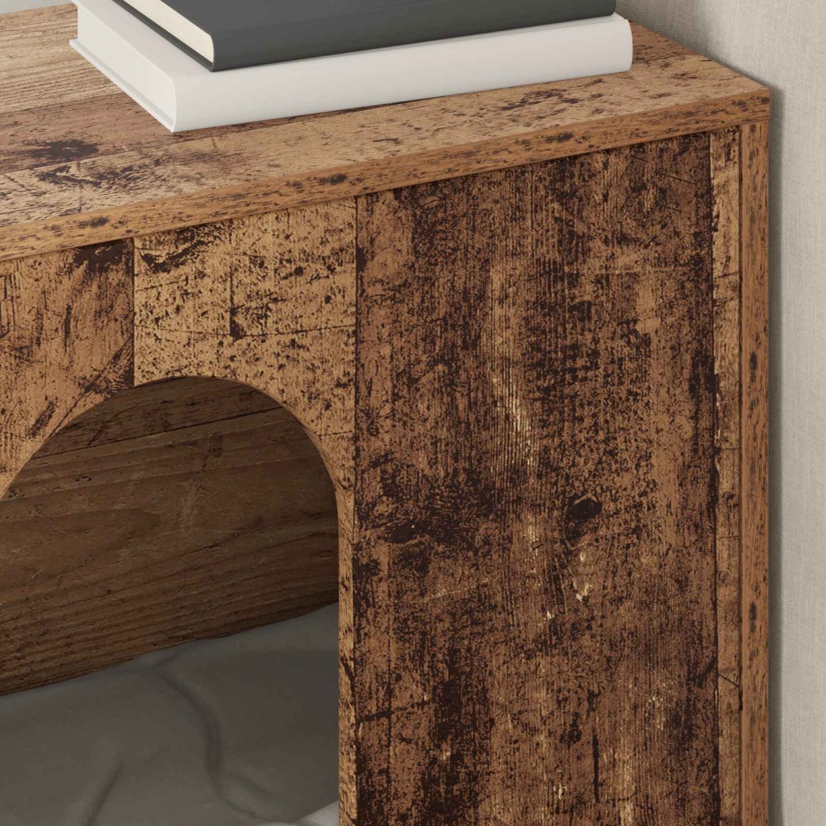 vidaXL Σπίτι Γάτας Παλιό ξύλο 51 x 30 x 52 εκ. Επεξεργασμένο Ξύλο