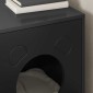 vidaXL Σπίτι Γάτας Μαύρο 42,5 x 40 x 53 εκ Επεξεργασμένο Ξύλο