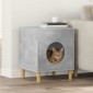 vidaXL Σπίτι Γάτας Σκυρόδεμα 42,5 x 40 x 53 εκ Επεξεργασμένο Ξύλο