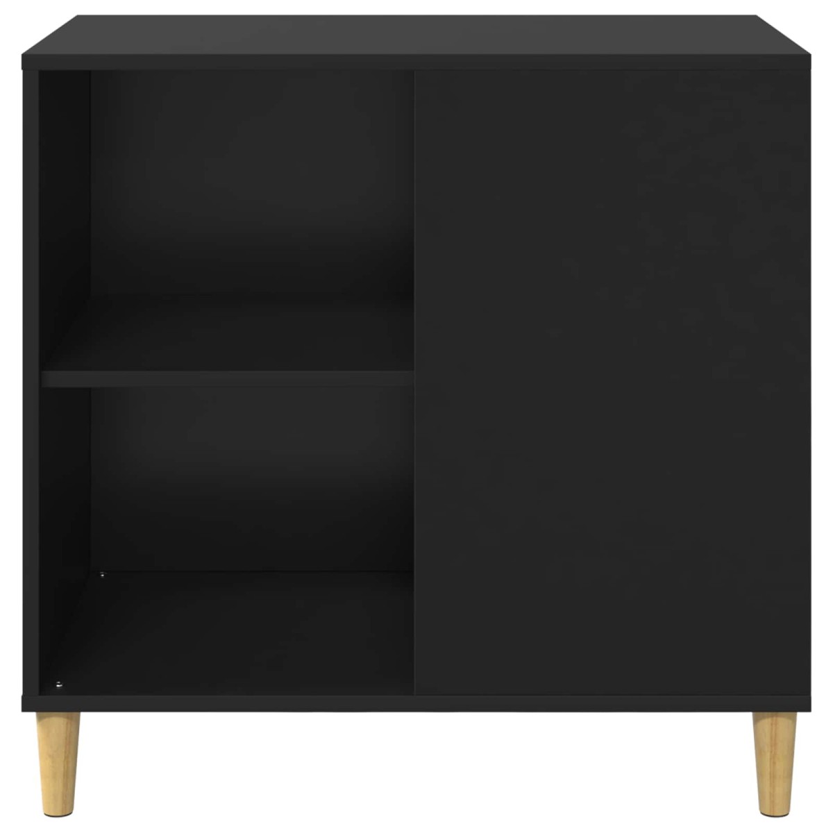 vidaXL Σπίτι Γάτας Μαύρο 72 x 42.5 x 70 εκ. Επεξεργασμένο Ξύλο