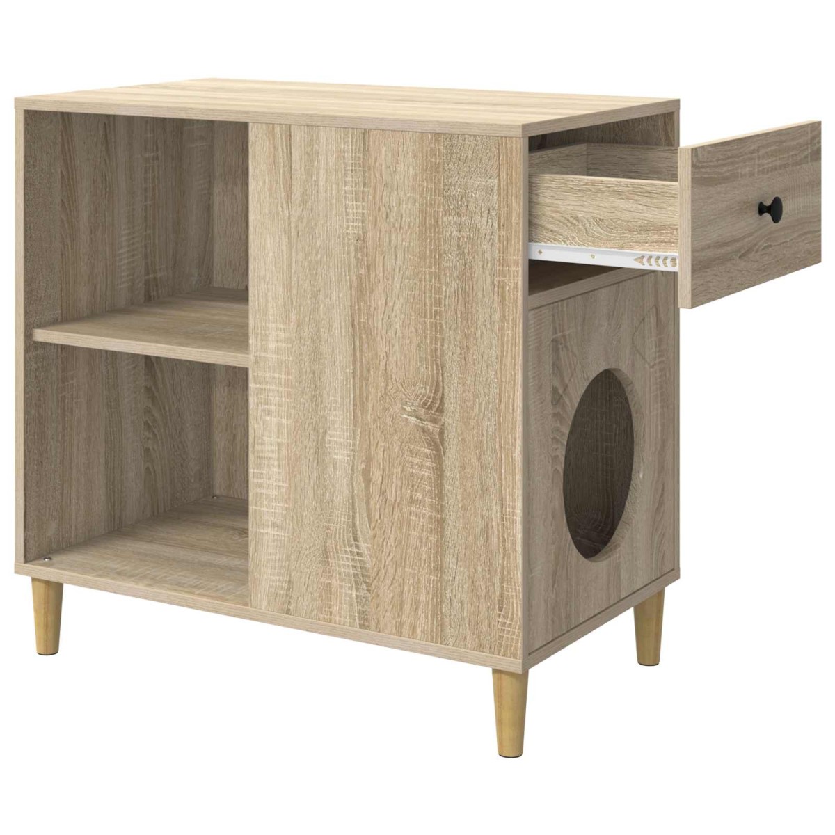 vidaXL Σπίτι Γάτας Σονόμα 72 x 42.5 x 70 εκ. Επεξεργασμένο Ξύλο