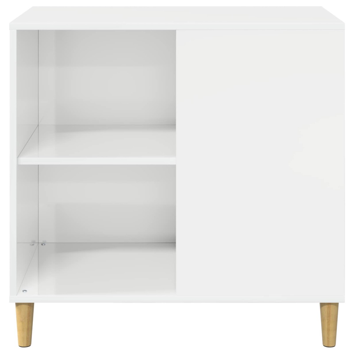vidaXL Σπίτι Γάτας Λαμπερό Λευκό 72 x 42.5 x 70 εκ. Επεξεργασμένο Ξύλο