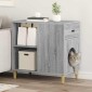 vidaXL Σπίτι Γάτας Γκρίζο Σονομα 72 x 42.5 x 70 εκ. Επεξεργασμένο Ξύλο