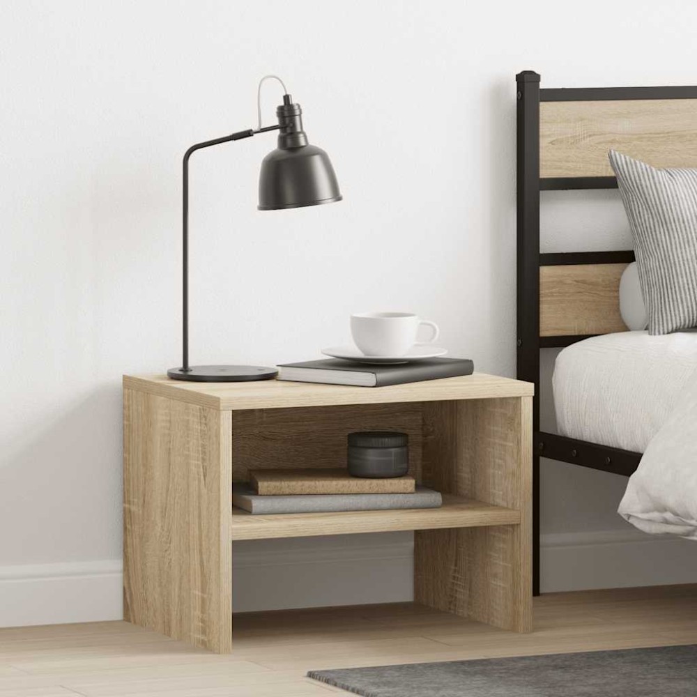 vidaXL Κομοδίνο Χρώμα Sonoma Δρυς 40 x 30 x 30 εκ. από Επεξ. Ξύλο