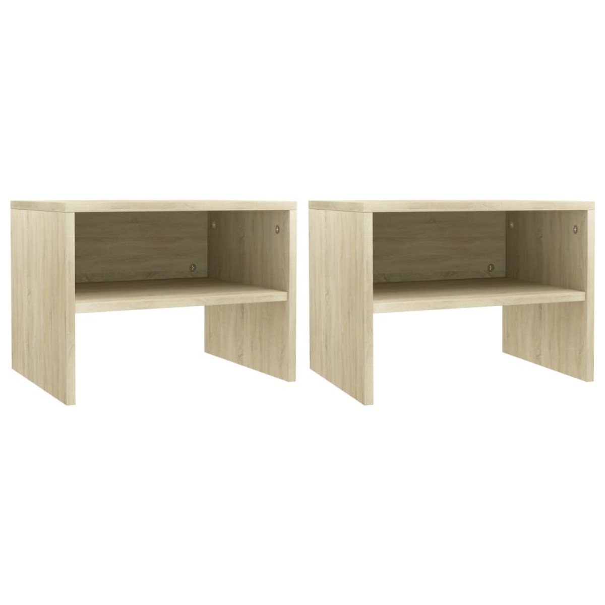 vidaXL Κομοδίνα 2 τεμ. Sonoma Δρυς 40 x 30 x 30 εκ. από Μοριοσανίδα