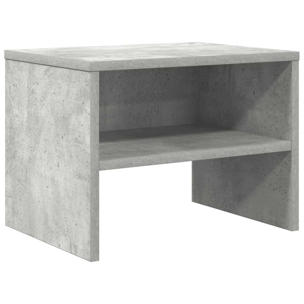 vidaXL Κομοδίνο Γκρι του Σκυροδέματος 40 x 30 x 30 εκ. από Επεξ. Ξύλο