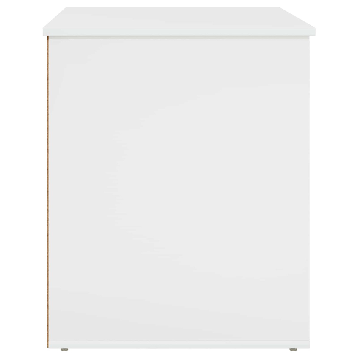 vidaXL Σπίτι Γάτας Λαμπερό Λευκό 53 x 52 x 62 εκ Επεξεργασμένο Ξύλο