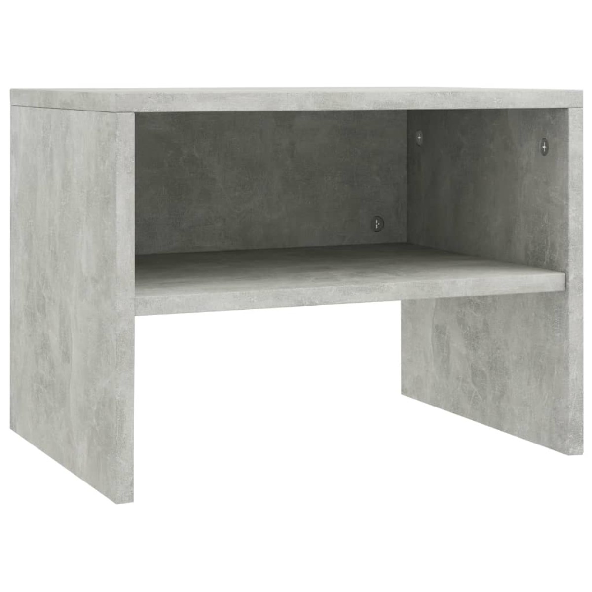 vidaXL Κομοδίνα 2 τεμ. Γκρι Σκυροδέματος 40x30x30 εκ. από Μοριοσανίδα