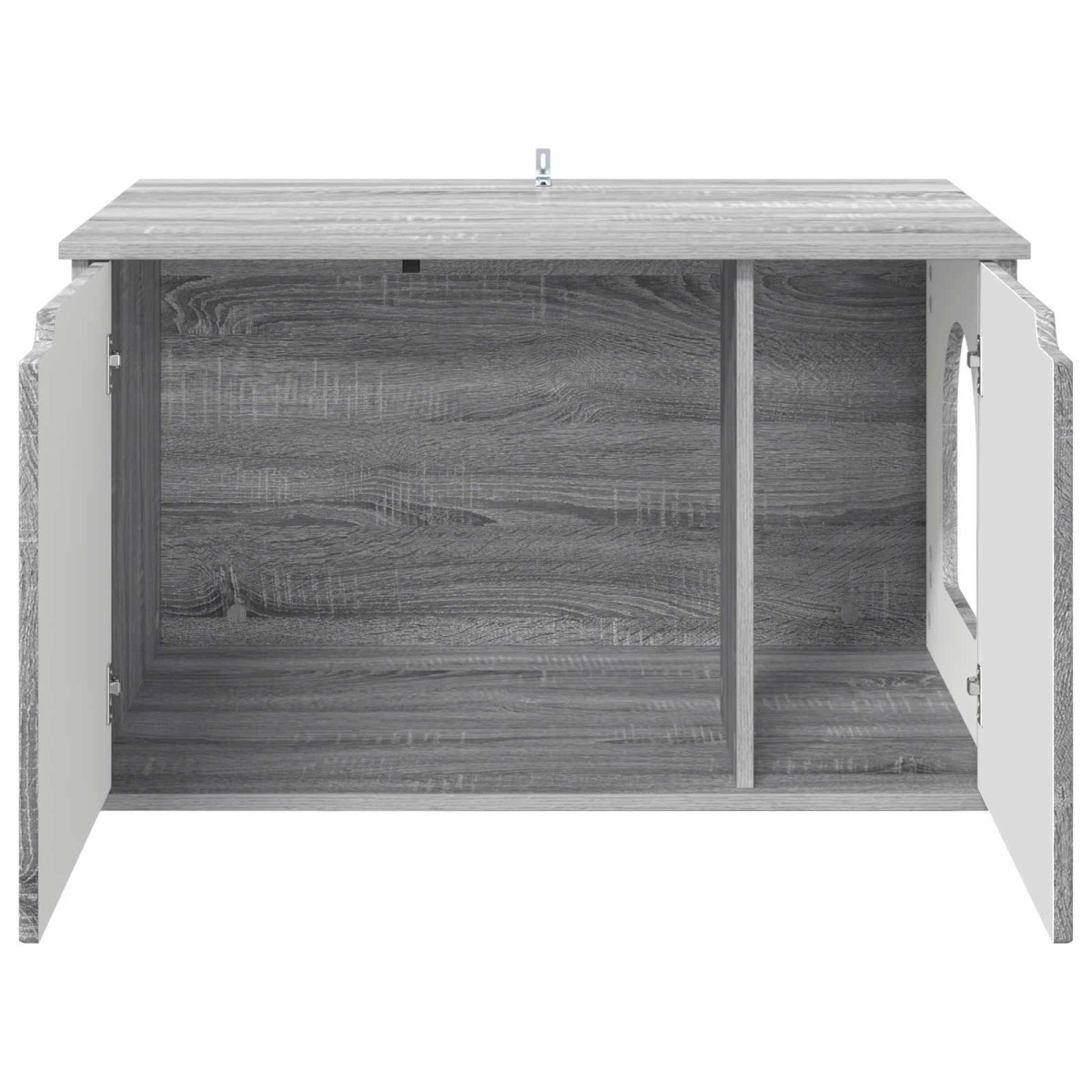 vidaXL Σπίτι Γάτας Γκρίζο Σονομα 85 x 55 x 50,5 εκ Επεξεργασμένο Ξύλο