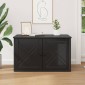 vidaXL Σπίτι Γάτας Μαύρο 85 x 55 x 50,5 εκ Επεξεργασμένο Ξύλο