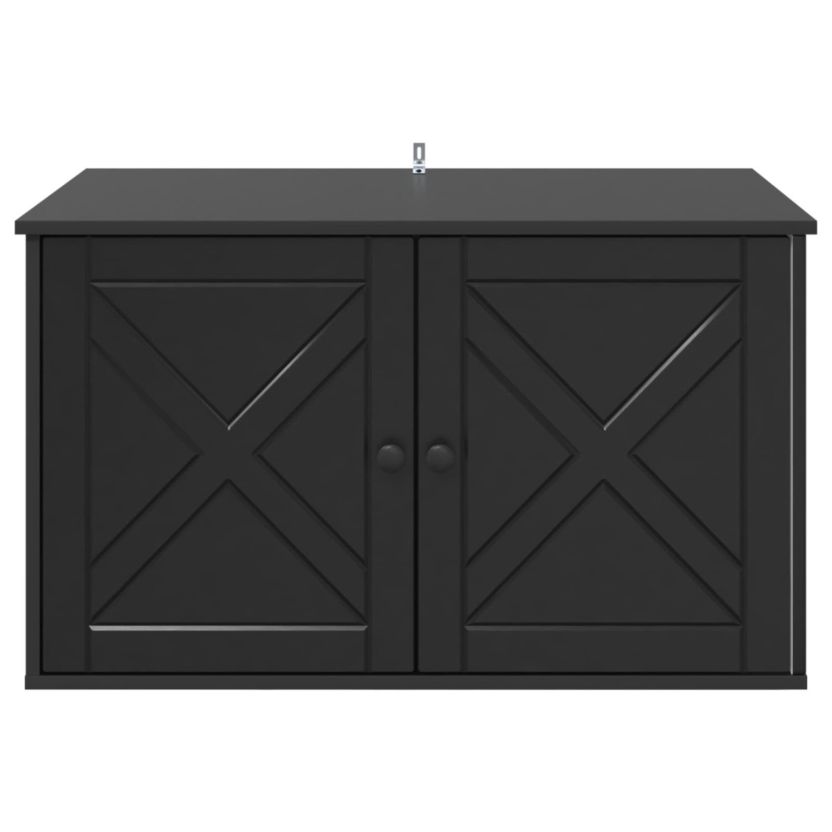 vidaXL Σπίτι Γάτας Μαύρο 85 x 55 x 50,5 εκ Επεξεργασμένο Ξύλο