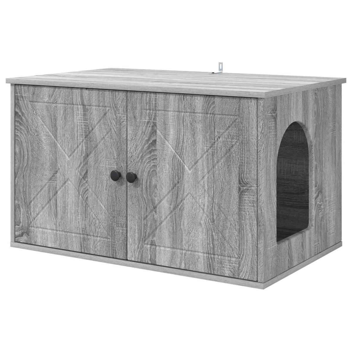 vidaXL Σπίτι Γάτας Γκρίζο Σονομα 85 x 55 x 50,5 εκ Επεξεργασμένο Ξύλο
