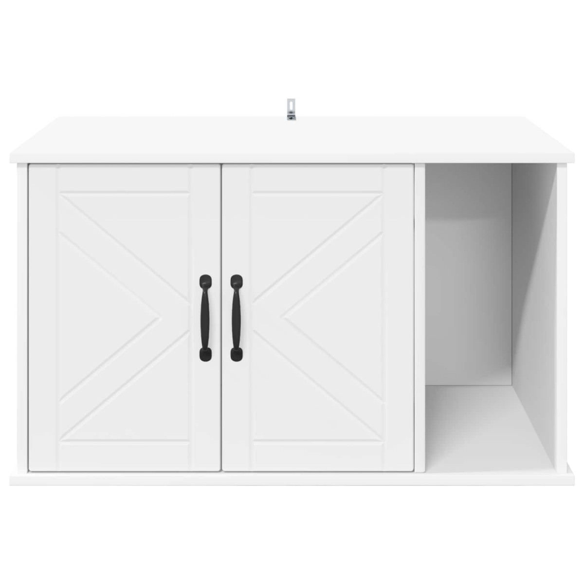 vidaXL Σπίτι Γάτας Λευκό 85 x 55 x 50,5 εκ. Επεξεργασμένο Ξύλο