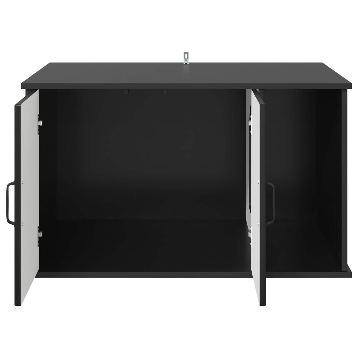 vidaXL Σπίτι Γάτας Μαύρο 85 x 55 x 50,5 εκ. Επεξεργασμένο Ξύλο