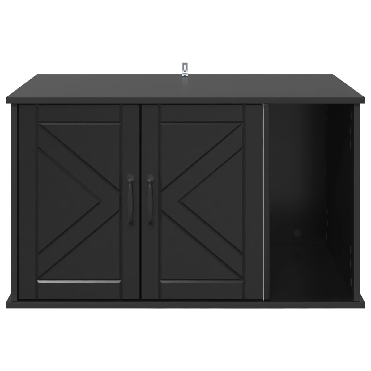 vidaXL Σπίτι Γάτας Μαύρο 85 x 55 x 50,5 εκ. Επεξεργασμένο Ξύλο