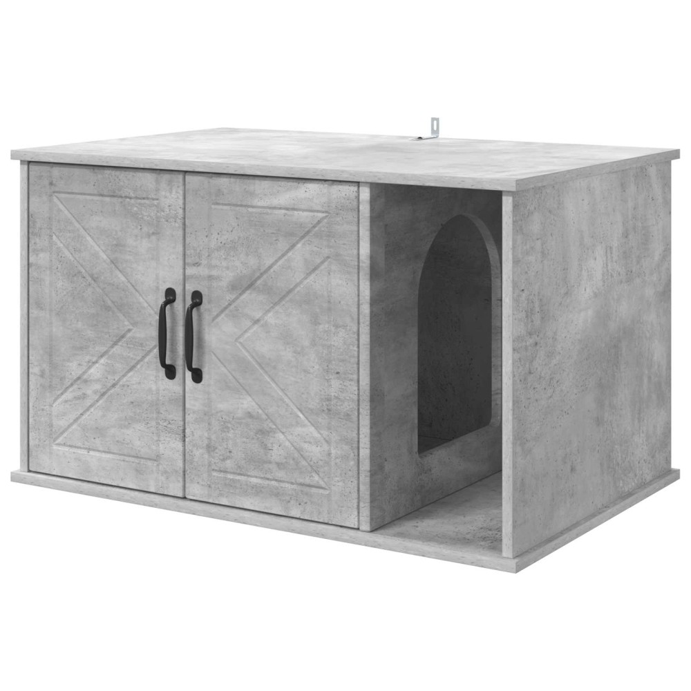 vidaXL Σπίτι Γάτας Σκυρόδεμα 85 x 55 x 50,5 εκ. Επεξεργασμένο Ξύλο