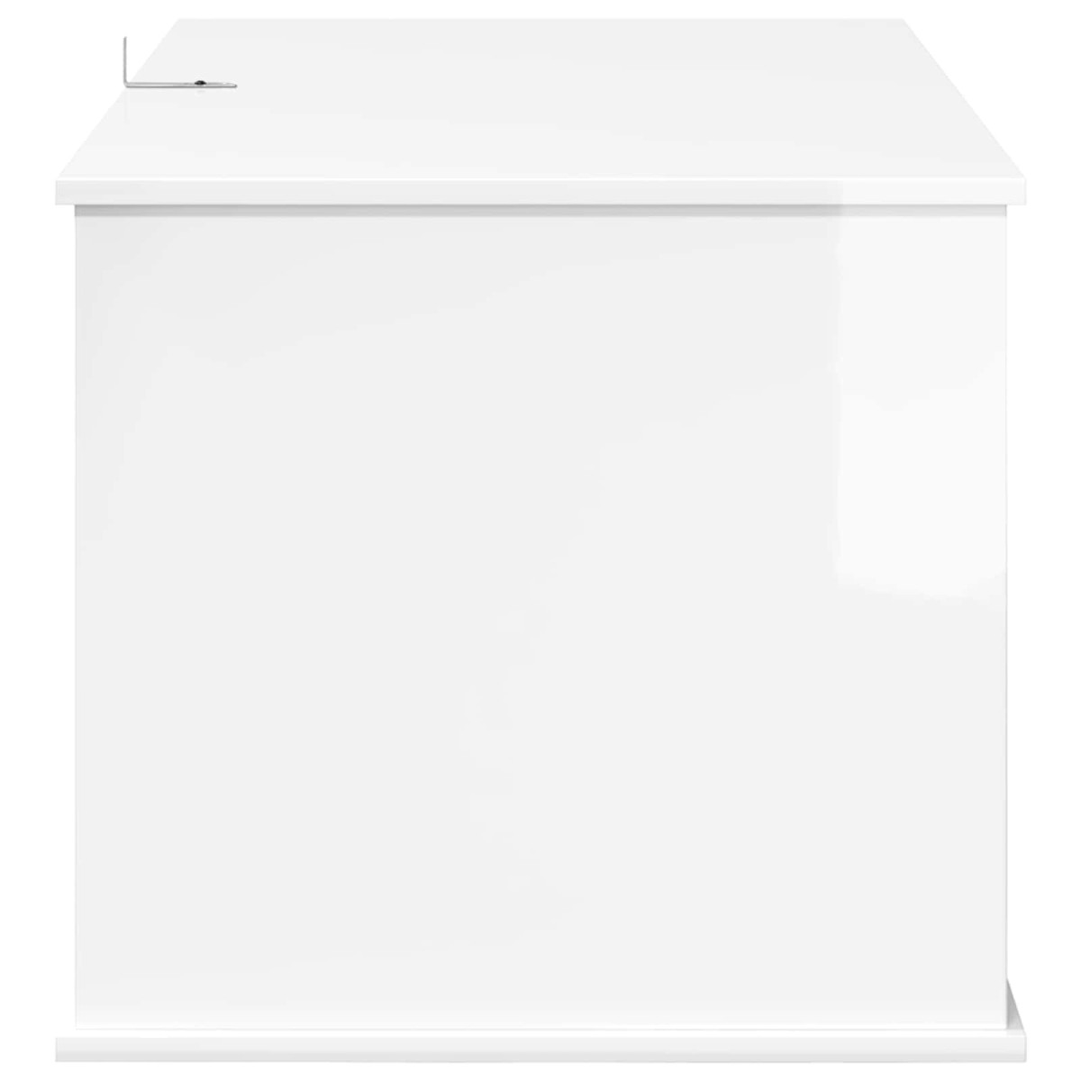 vidaXL Σπίτι Γάτας Λαμπερό Λευκό 85 x 55 x 50,5 εκ. Επεξεργασμένο Ξύλο