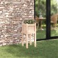 vidaXL Γλάστρα Κήπου Φύση 31 x 31 x 70 εκ Στερεά ξυλεία πεύκου