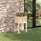 vidaXL Γλάστρα Κήπου Φύση 40 x 40 x 70 εκ Στερεά ξυλεία πεύκου