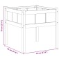 vidaXL Γλάστρα Κήπου Φύση 70 x 70 x 70 cm Στερεά ξυλεία πεύκου