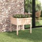 vidaXL Γλάστρα Κήπου Φύση 70 x 70 x 70 cm Στερεά ξυλεία πεύκου