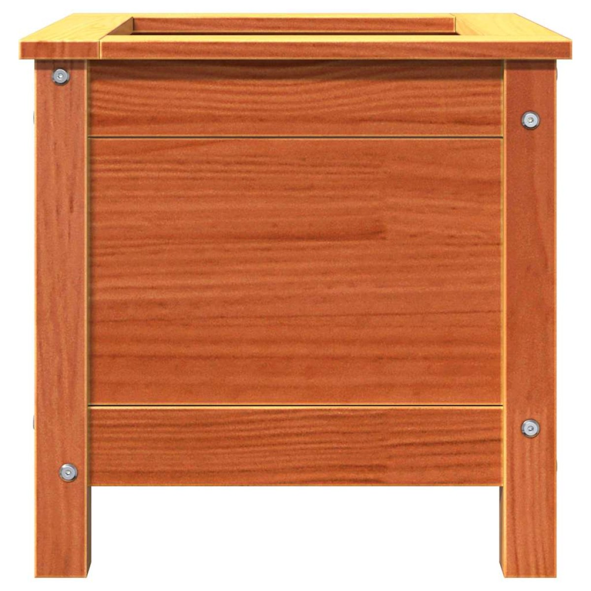 vidaXL Γλάστρα Κήπου Κερωτό καφέ 40 x 40 x 39 cm Στερεά ξυλεία πεύκου
