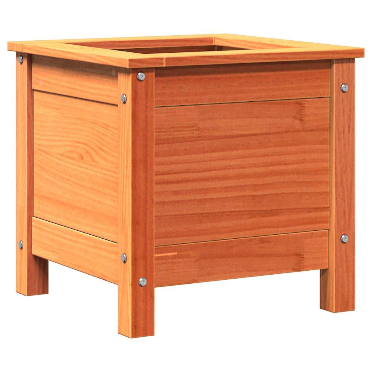 vidaXL Γλάστρα Κήπου Κερωτό καφέ 40 x 40 x 39 cm Στερεά ξυλεία πεύκου