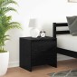 vidaXL Κομοδίνο Μαύρη Οξυά 45 x 34 x 44,5 εκ Επεξεργασμένο Ξύλο
