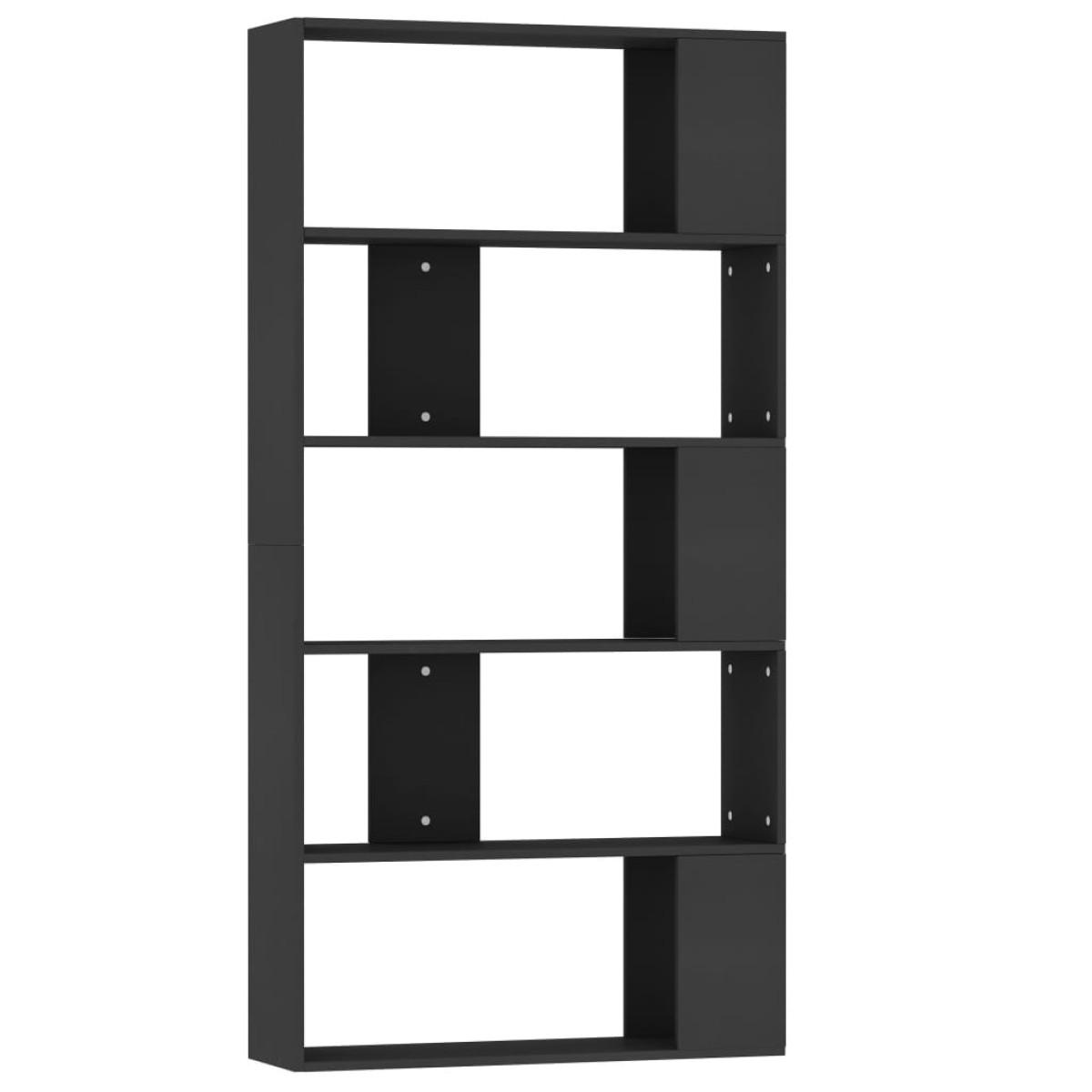 vidaXL Βιβλιοθήκη/Διαχωριστικό Χώρου Μαύρο 80x24x159 εκ. Μοριοσανίδα
