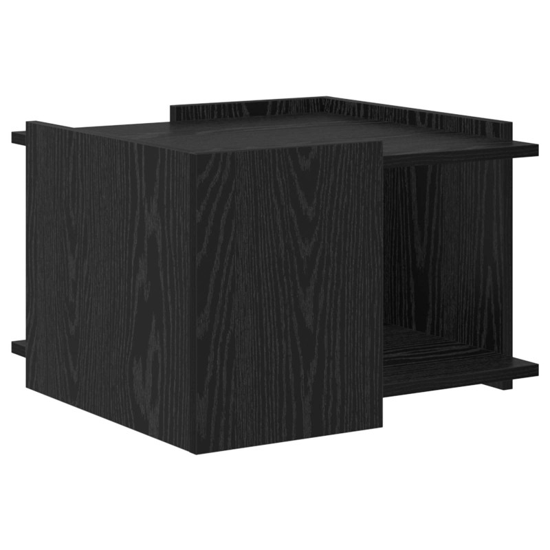 vidaXL Τραπεζάκι σαλονιού Μαύρη Δρυς 50,5 x 50 x 33 εκ.
