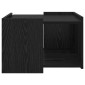vidaXL Τραπεζάκι σαλονιού Μαύρη Δρυς 50,5 x 50 x 33 εκ.