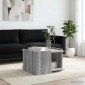 vidaXL Τραπεζάκι σαλονιού Γκρι Sonoma 50,5 x 50 x 33 εκ.