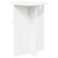vidaXL Τραπεζάκι Πλευράς Λευκό Ø 39,5 x 55 εκ. Επεξεργασμένο Ξύλο